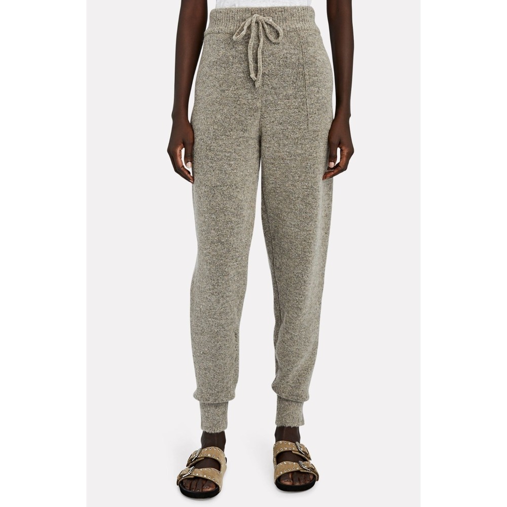 Anine Bing Saylor Knit Joggers Brown Cozy Size S